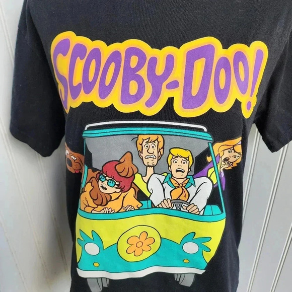 Vtg Scooby Doo Shirt Adults Medium Graphic Mystery Machine Hippie Cartoon 90sT - Picture 6 of 7